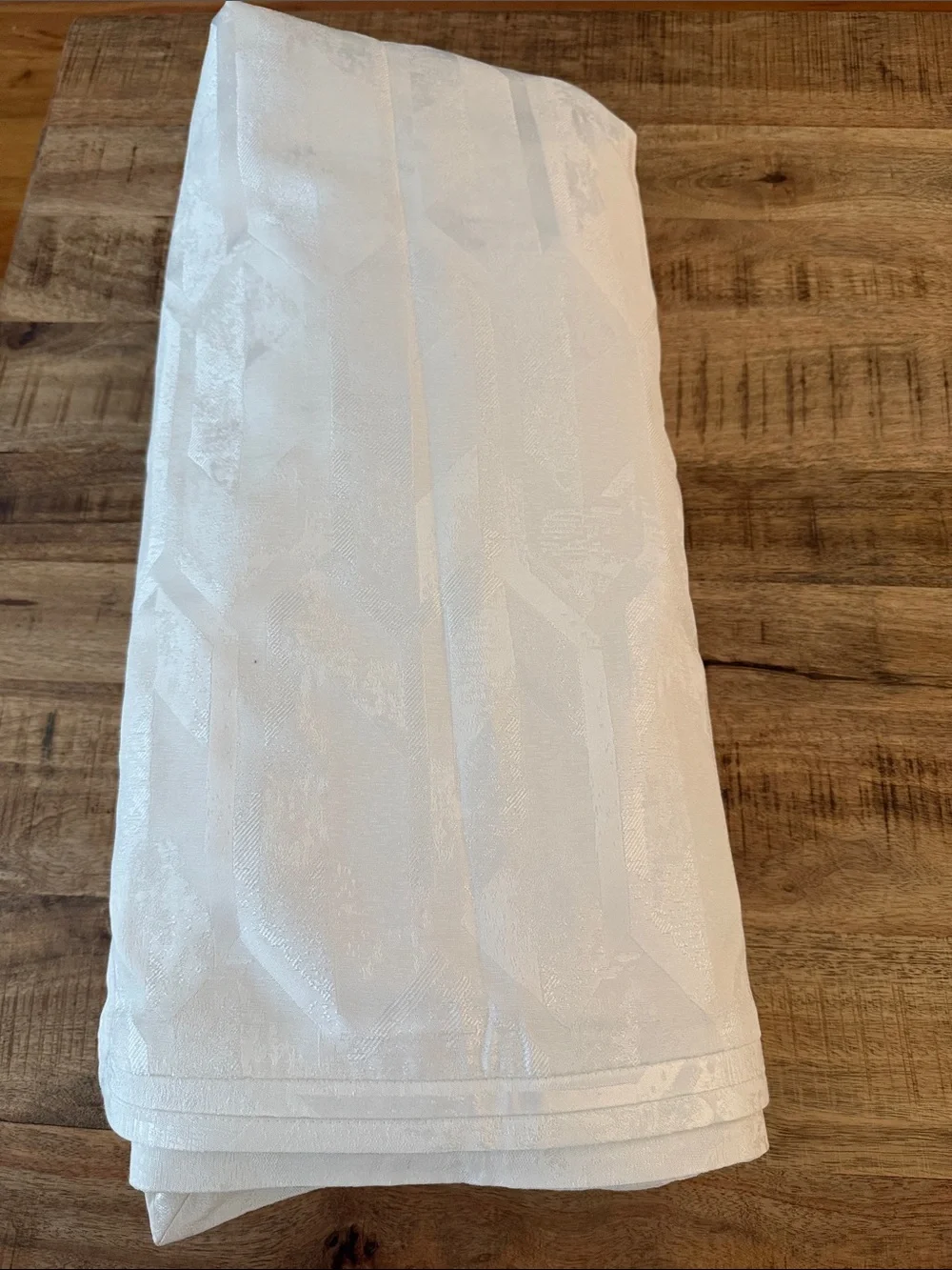 Hotel Collection Macy’s Tessera solid White damask Duvet Cover & Shams Set KING